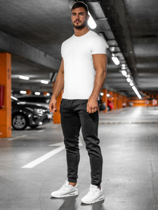 Pantalon jogger pour homme noir Bolf XW01