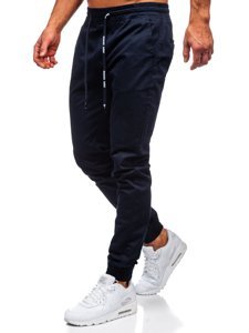 Pantalon joggery pour homme bleu foncé Bolf KA951