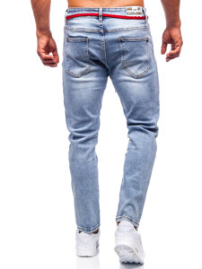 Pantalon skinny fit en jean pour homme bleu Bolf KX555-2A