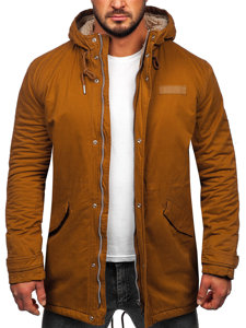 Parka d'hiver en coton pour homme camel Bolf EX838A