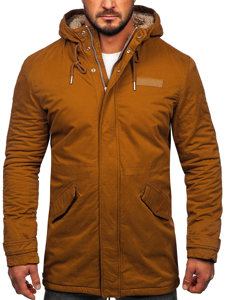 Parka d'hiver en coton pour homme camel Bolf EX838A