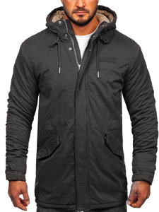 Parka d'hiver en coton pour homme graphite Bolf EX838A