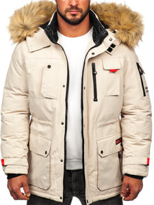 Parka d'hiver pour homme beige Bolf 5M791