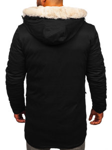 Parka d'hiver pour homme noire Bolf M115