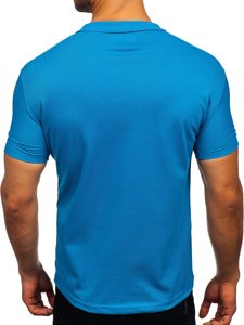 Polo bleu pour homme Bolf GD02 