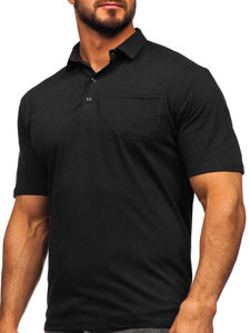 Polo en coton pour homme noir Bolf 143006