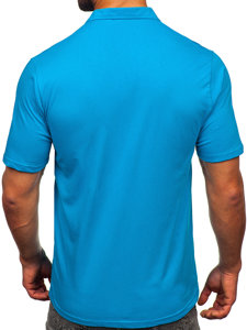 Polo en coton pour homme turquoise Bolf 143006