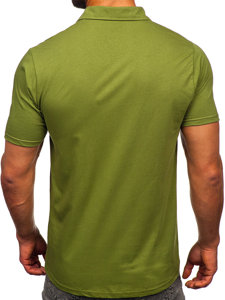 Polo en coton pour homme vert Bolf 143006