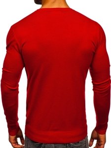 Pull basic pour homme rouge Bolf YY01