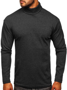 Pull col roulé basic pour homme graphite Bolf 145347