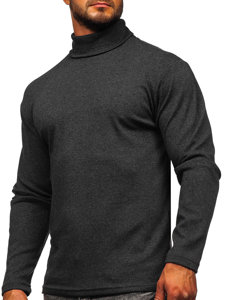 Pull col roulé basic pour homme graphite Bolf 145347