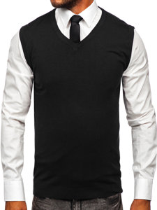 Pull sans manches pour homme noir Bolf MM6005