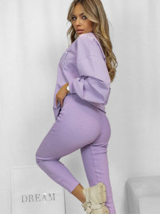 Set de survêtement deux pièces pour femme violet California Bolf VE50