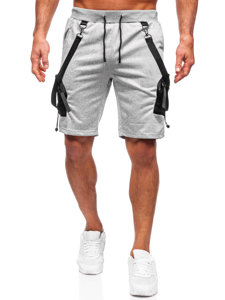 Short cargo de sport pour homme gris Bolf HS7179