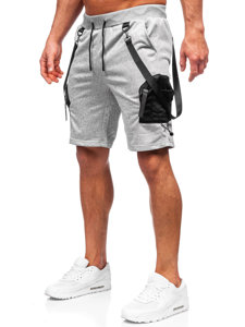 Short cargo de sport pour homme gris Bolf HS7179