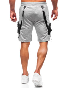 Short cargo de sport pour homme gris Bolf HS7179