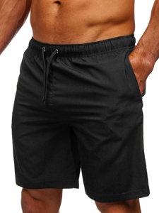 Short de bain pour homme noir Bolf HH037A