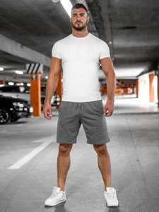 Short de sport pour homme graphite Bolf 8K100A