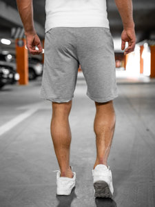 Short de sport pour homme gris Bolf 8K100A