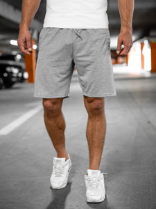 Short de sport pour homme gris Bolf 8K100A