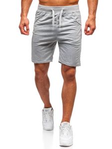 Short de sport pour homme gris Bolf B1001