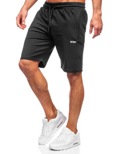 Short de sport pour homme noir Bolf 192523