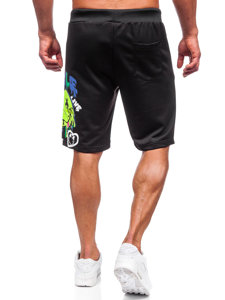 Short de sport pour homme noir Bolf HS7195