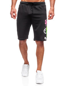 Short de sport pour homme noir Bolf HS7195