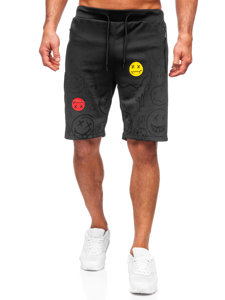 Short de sport pour homme noir Bolf HS7197