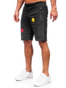 Short de sport pour homme noir Bolf HS7197