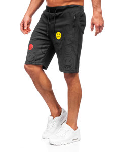 Short de sport pour homme noir Bolf HS7197