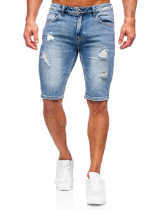 Short en jean pour homme bleu clair Bolf KG3912