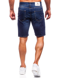 Short en jean pour homme bleu foncé Bolf 5820