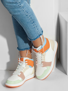 Sneakers pour femme oranges Bolf TMH294