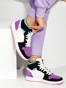 Sneakers pour femme violets Bolf TMH294