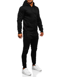 Survêtement à capuche pour homme noir Bolf 10386