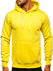 Survêtement avec sweat-shirt à capuche kangourou pour homme jaune clair Bolf D002-33