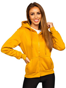 Sweat-shirt à capuche pour femme camel Bolf W03B