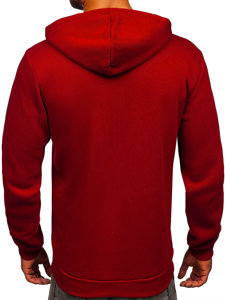 Sweat-shirt à capuche pour homme bordeaux Bolf 02