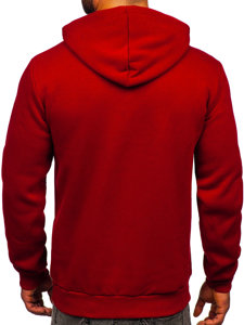 Sweat-shirt à capuche pour homme bordeaux Bolf 06