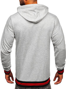 Sweat-shirt à capuche pour homme gris Bolf 145369