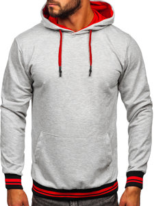 Sweat-shirt à capuche pour homme gris Bolf 145369