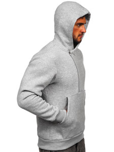 Sweat-shirt à capuche pour homme gris foncé Bolf 02