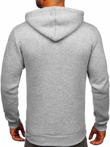 Sweat-shirt à capuche pour homme gris foncé Bolf 02