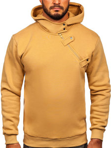 Sweat-shirt à capuche pour homme marron Bolf 06