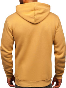 Sweat-shirt à capuche pour homme marron Bolf 06