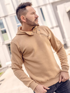 Sweat-shirt à capuche pour homme marron Bolf 06A