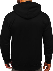 Sweat-shirt à capuche pour homme noir Bolf 06