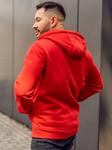 Sweat-shirt à capuche pour homme rouge Bolf 2008A