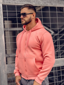 Sweat-shirt avec fermeture à capuche pour homme corail Bolf 2008A